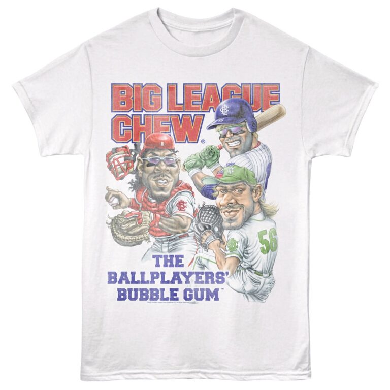 Big League Chew Ballplayers Bubble Gum Men’s T Shirt