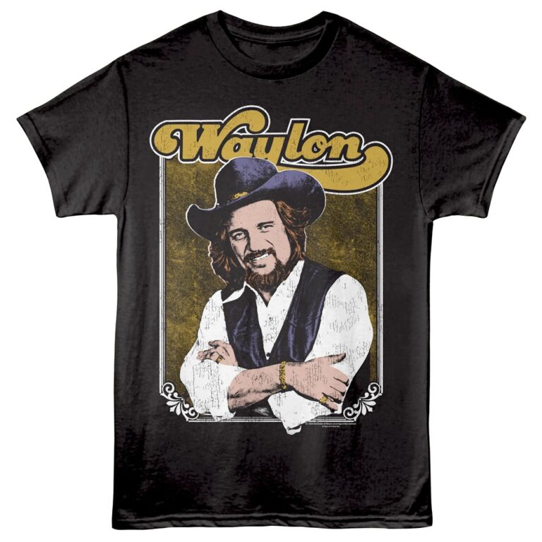 Waylon Jennings Vintage Portrait Men’s T Shirt