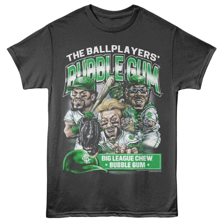 Big League Chew Ballplayers Gum Green Team Men's T Shirt