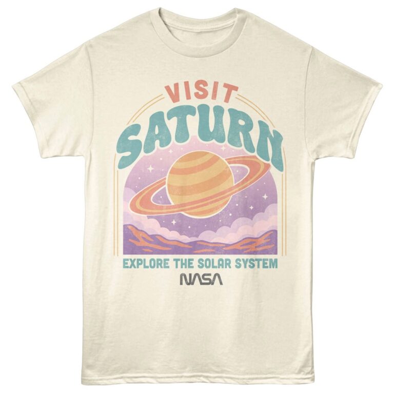 NASA Visit Saturn Men's T Shirt