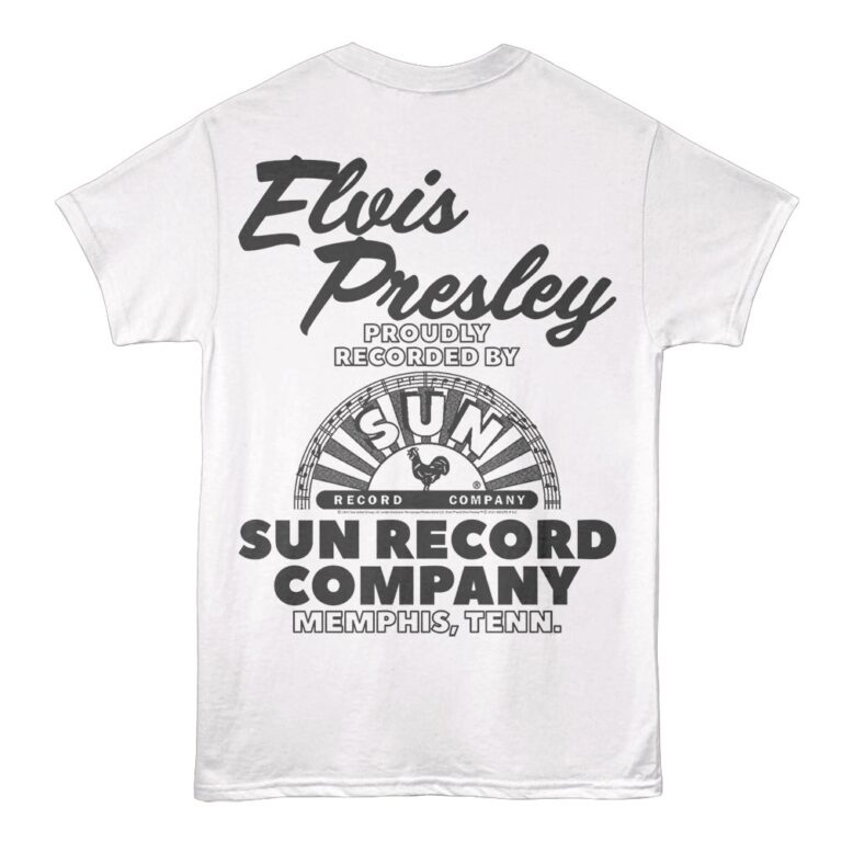 Elvis Presley proudly Recorded by Sun Records Men's T Shirt