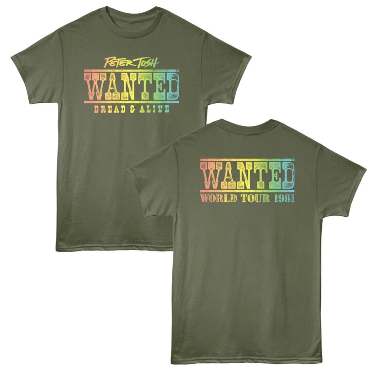 Peter Tosh Wanted Dread & Alive Tour Men's T Shirt