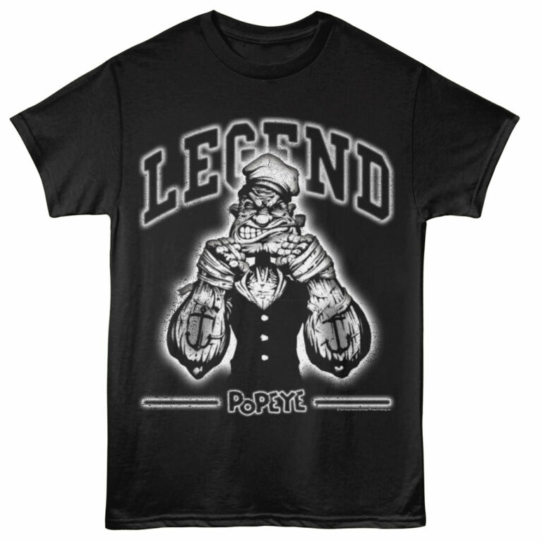 Popeye Legend Men's T Shirt Black
