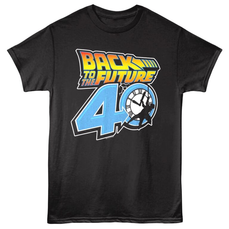 Back to the Future at 40 Men's T Shirt Black