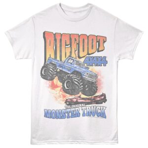 Bigfoot the Original Monster Truck Men's T Shirt White