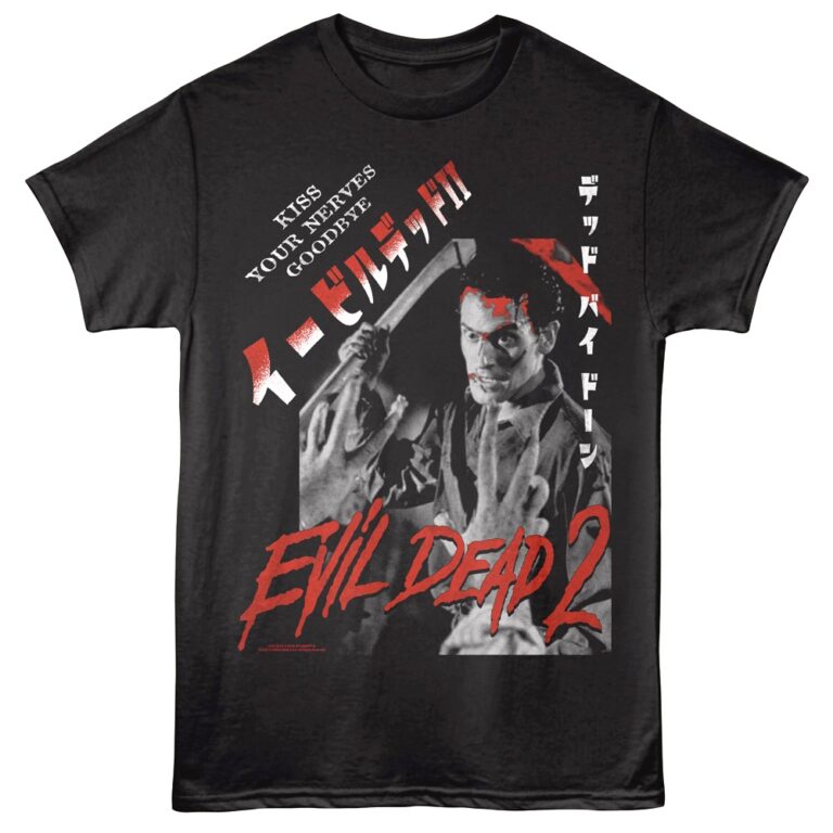 Evil Dead 2 Japanese Nerves Men's T Shirt Black