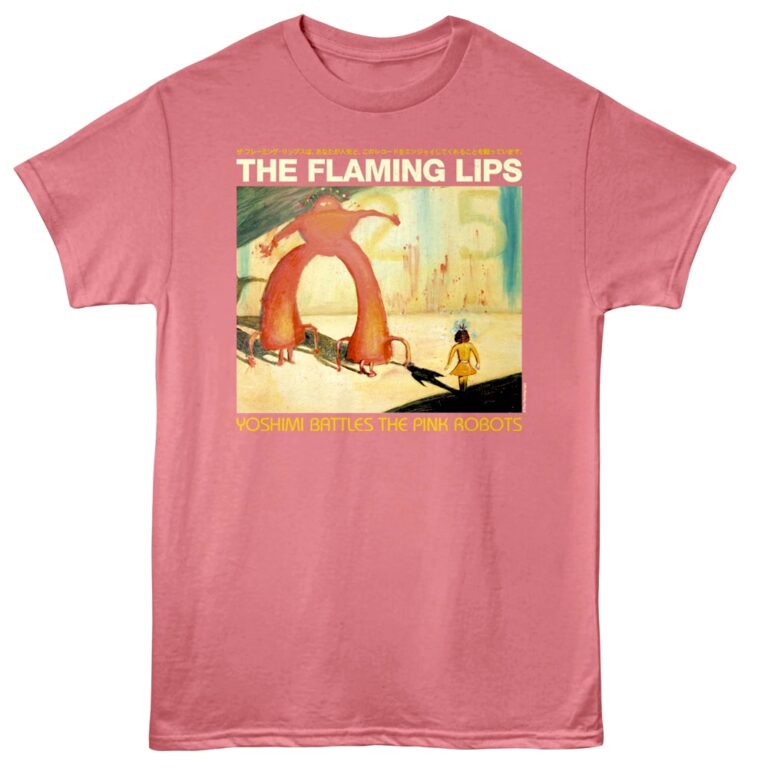 Flaming Lips Yoshimi Album Men's T Shirt Pink