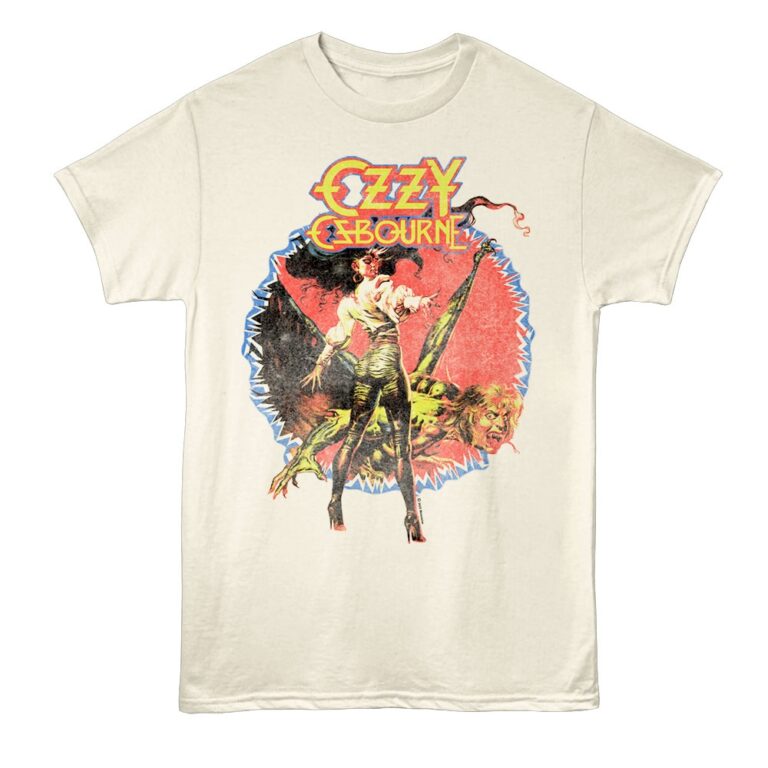 Ozzy Osbourne Original Sin UK Tour 86 Men's T Shirt Ivory