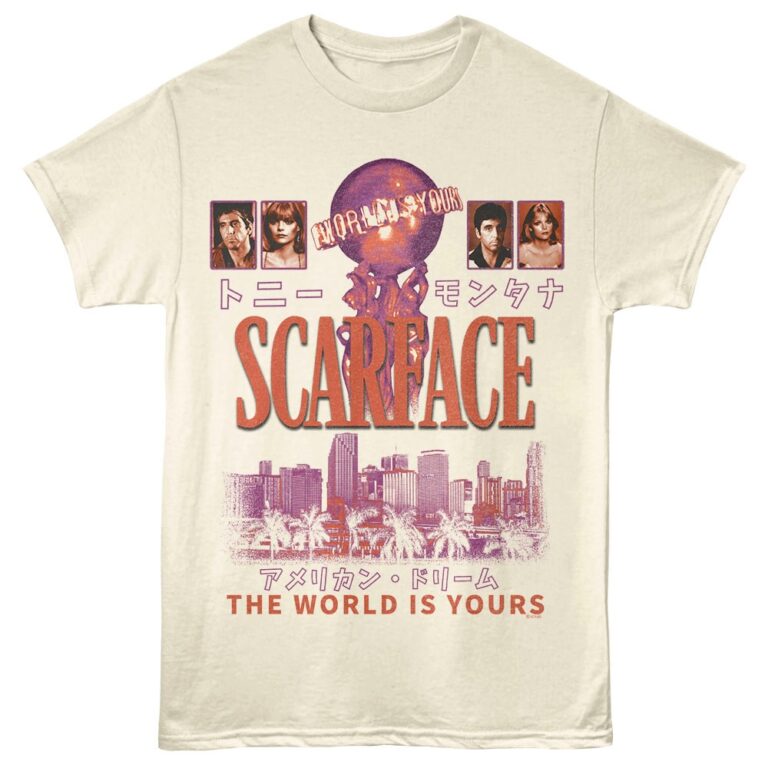 Scarface World is Yours Japanese Men's T Shirt Ivory