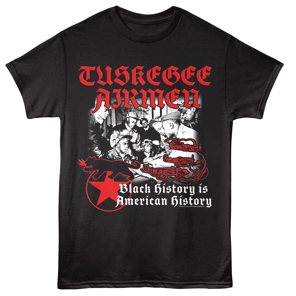 Tuskegee Airmen Black History Men's T Shirt Black