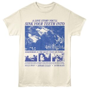 Twilight Sink Your Teeth Into Men's T Shirt Ivory