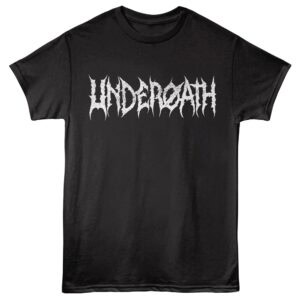 Black T-shirt with "HADEROTH" metal band logo in distressed white text.