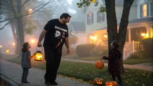 Halloween Bloody Knife Men’s T Shirt