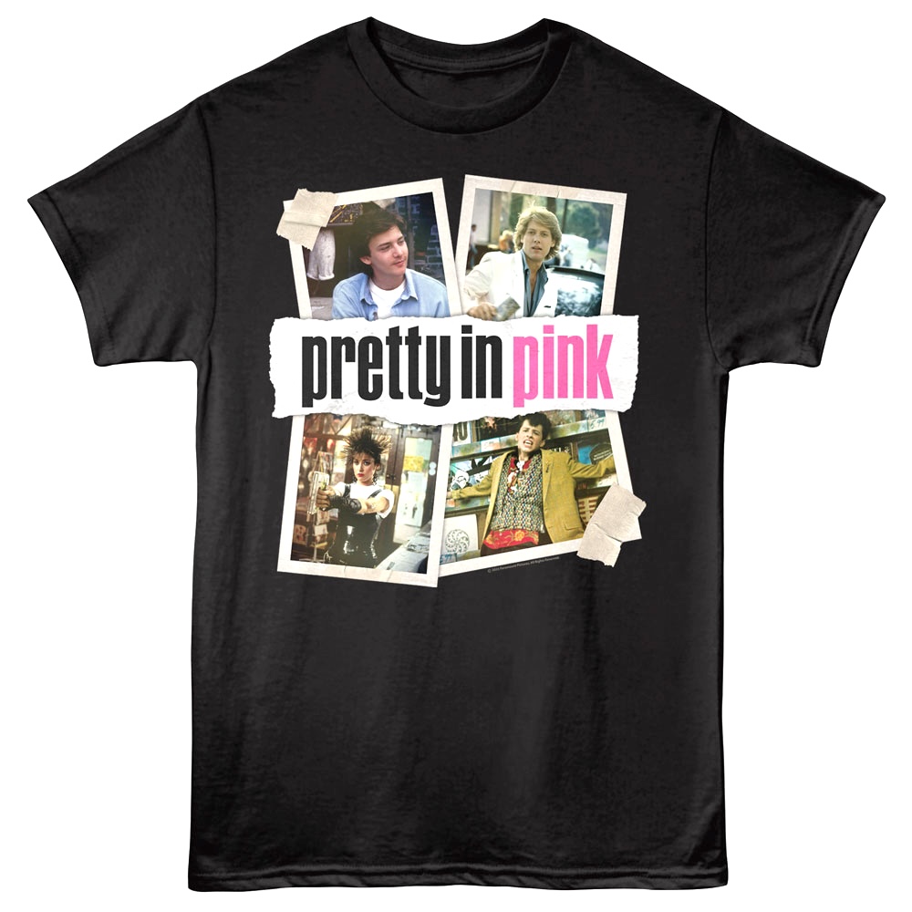 Pretty in Pink Polaroid Snaps Men's T Shirt Black