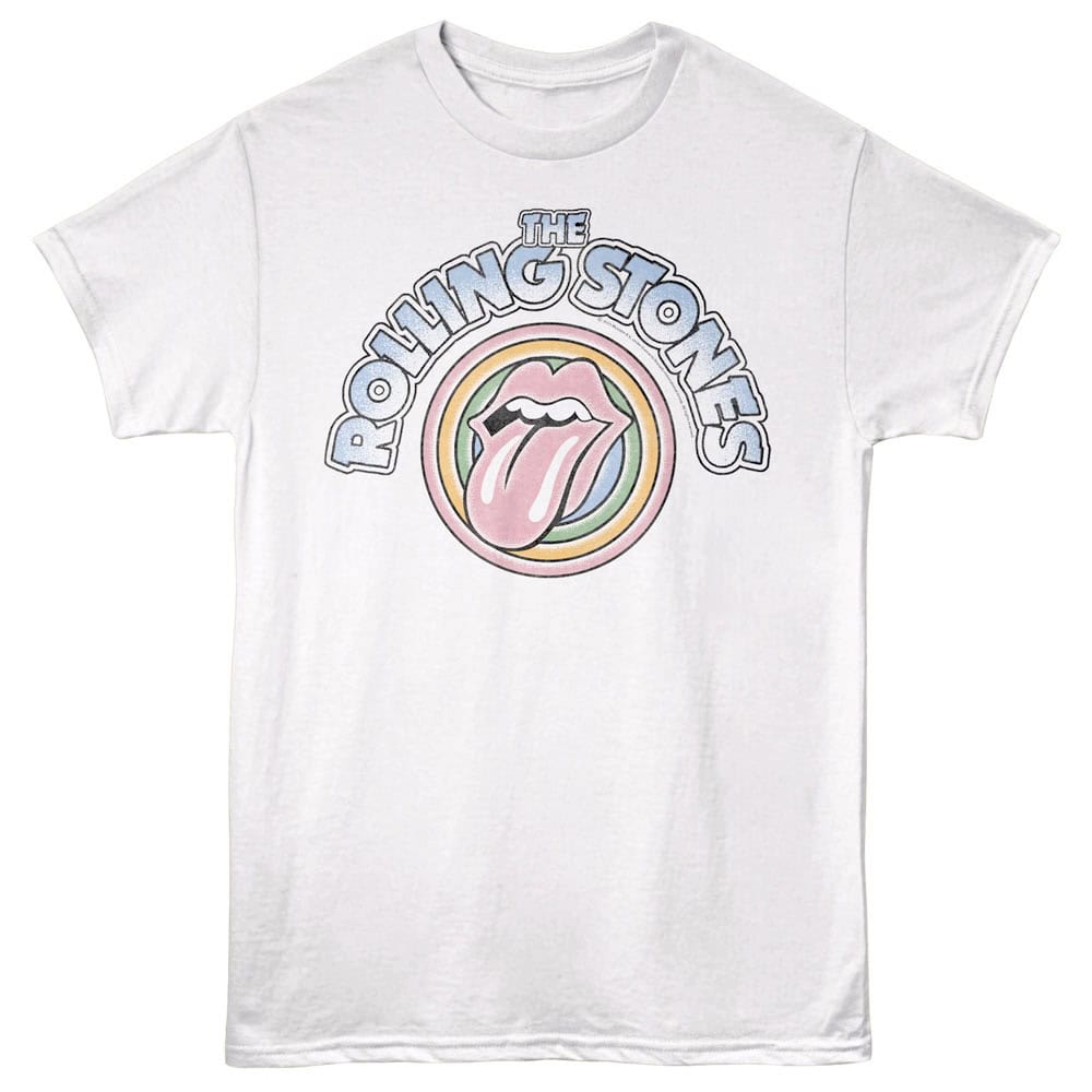 Vintage Rolling Stones tongue logo T-shirt, rock band apparel, graphic tee for music lovers.