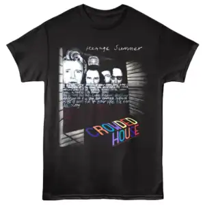 Crowded House Teenage Summer Men's T Shirt Black