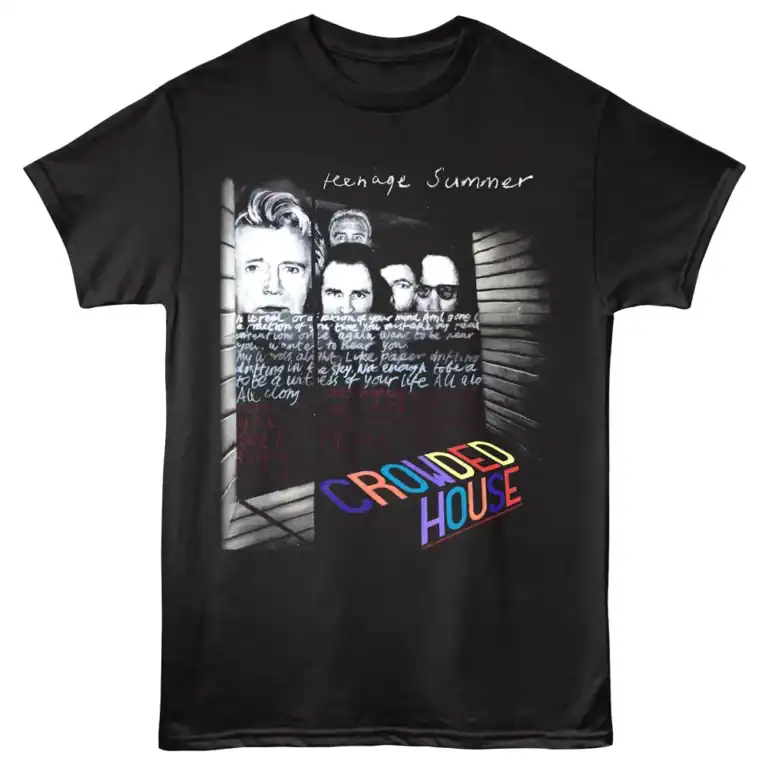 Crowded House Teenage Summer Men's T Shirt Black
