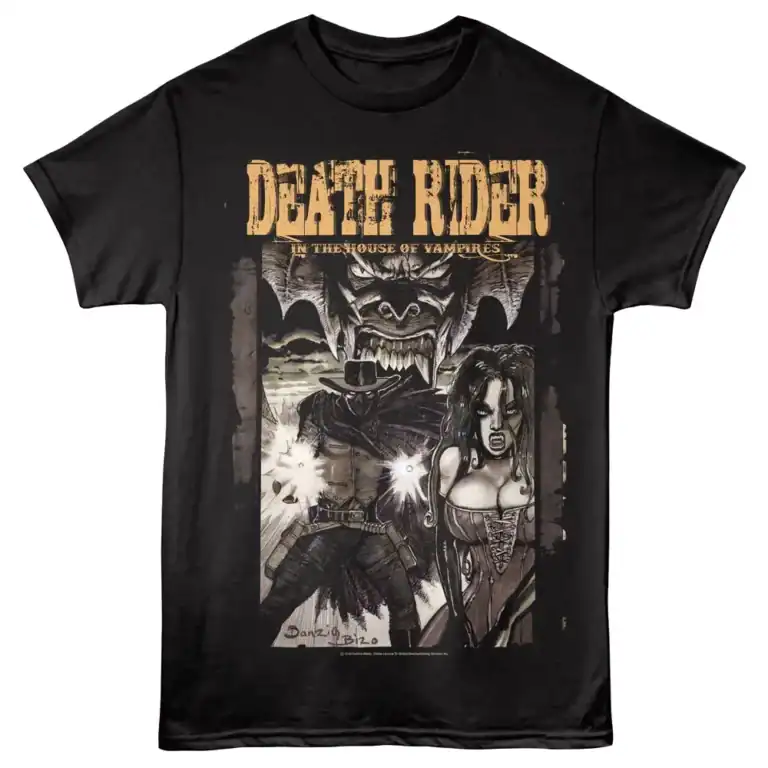 Death Rider House of Vampires Poster Men's T Shirt Black