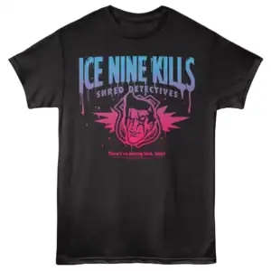 Ice Nine Kills Shred Detectives Men's T Shirt Black