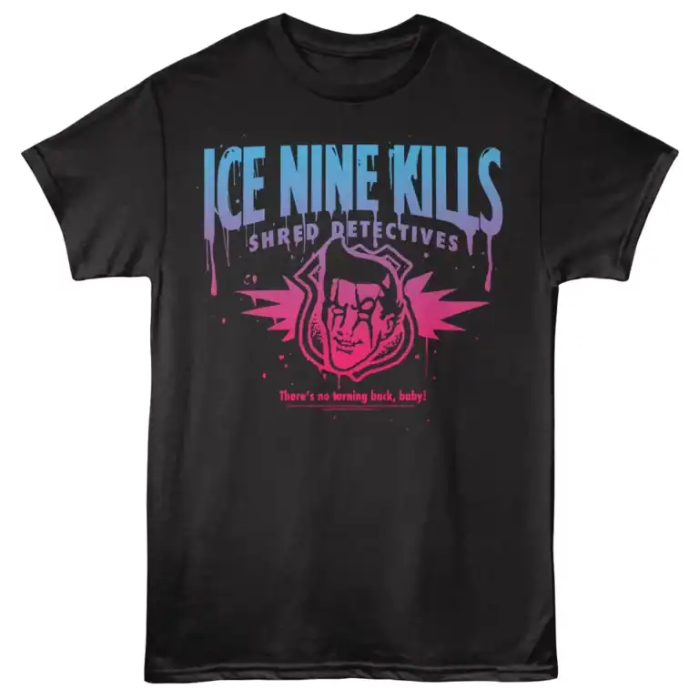 Ice Nine Kills Shred Detectives Men's T Shirt Black