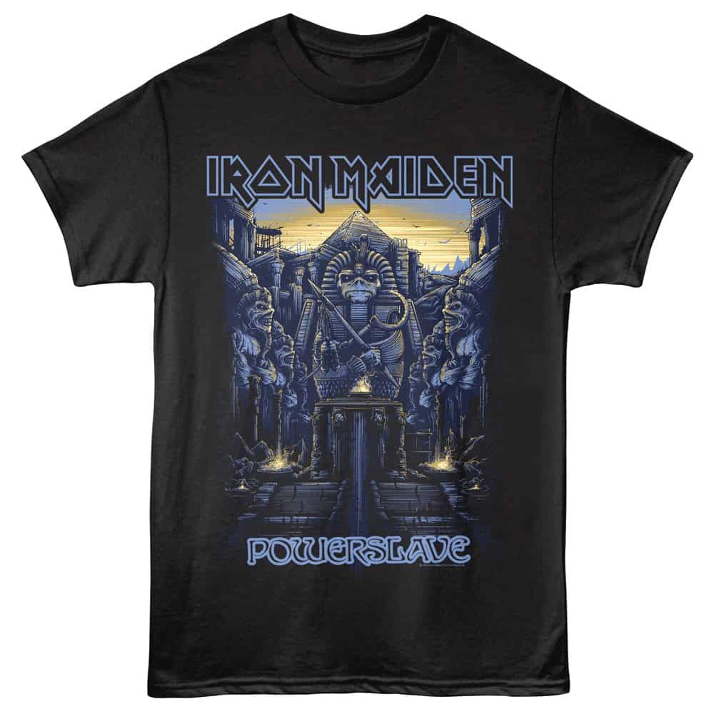 Iron Maiden Powerslave Men's T Shirt Black