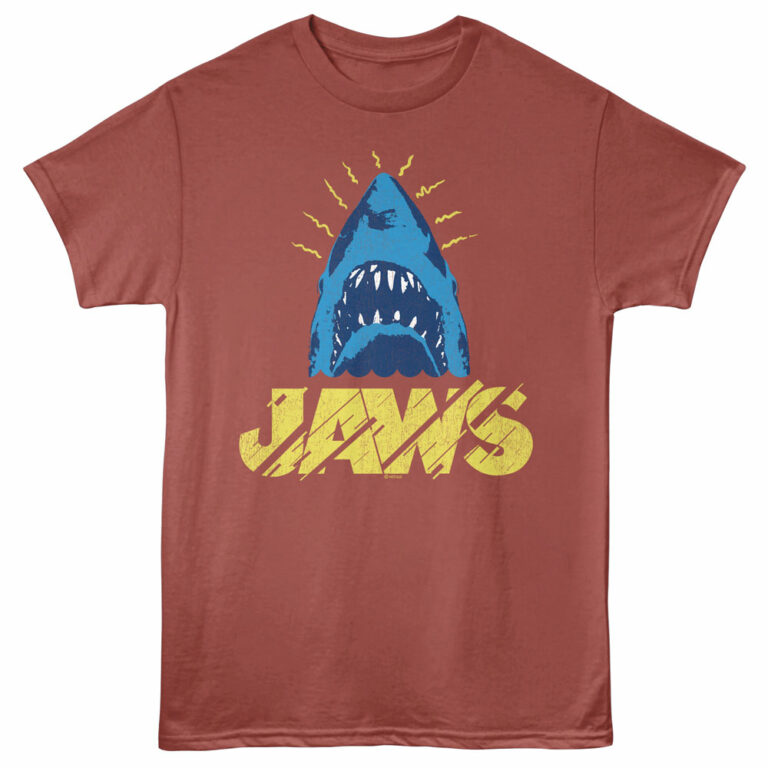 Jaws Stinks Men's T Shirt Terracotta