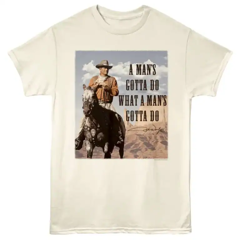 John Wayne Cowboy Signature Men's T Shirt