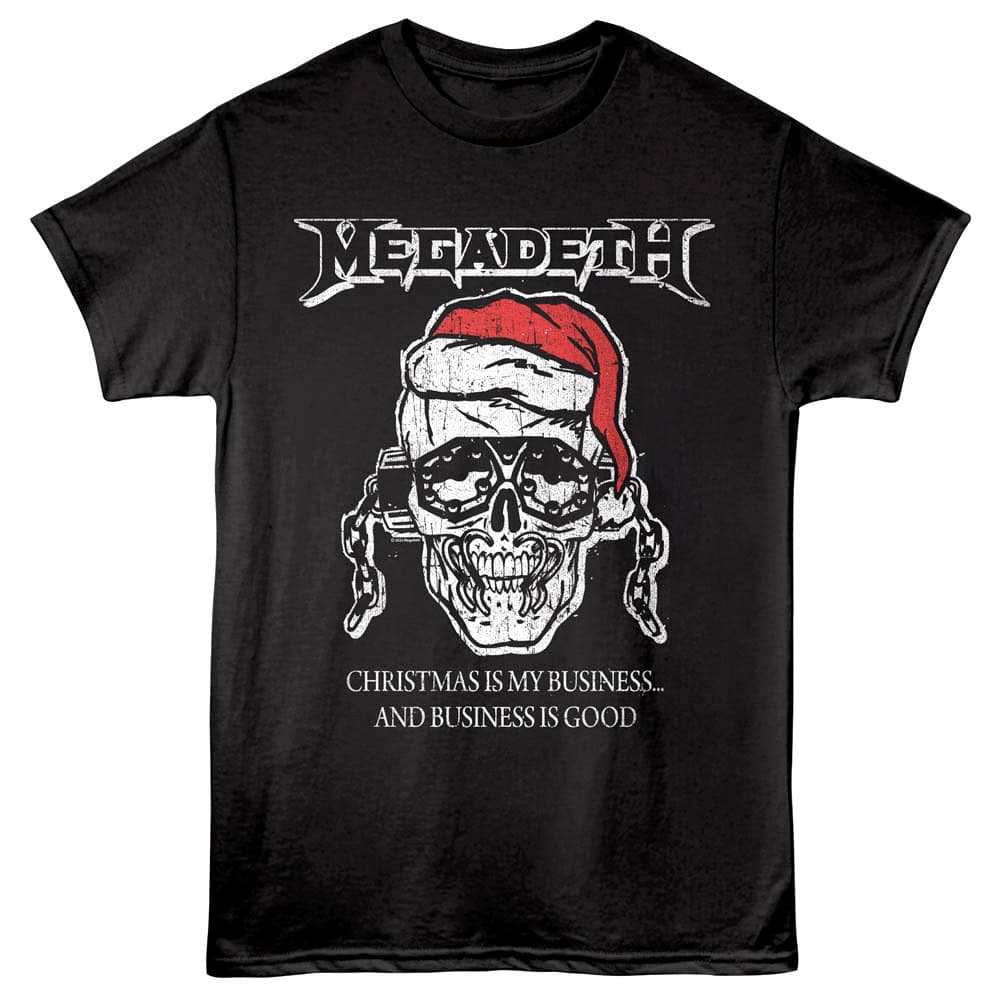 Megadeth Christmas is my Business Men's T Shirt Black