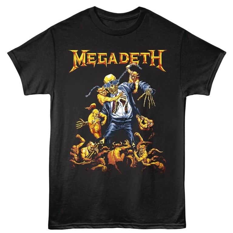Megadeth Vic Goes to Hell Men's T Shirt Black