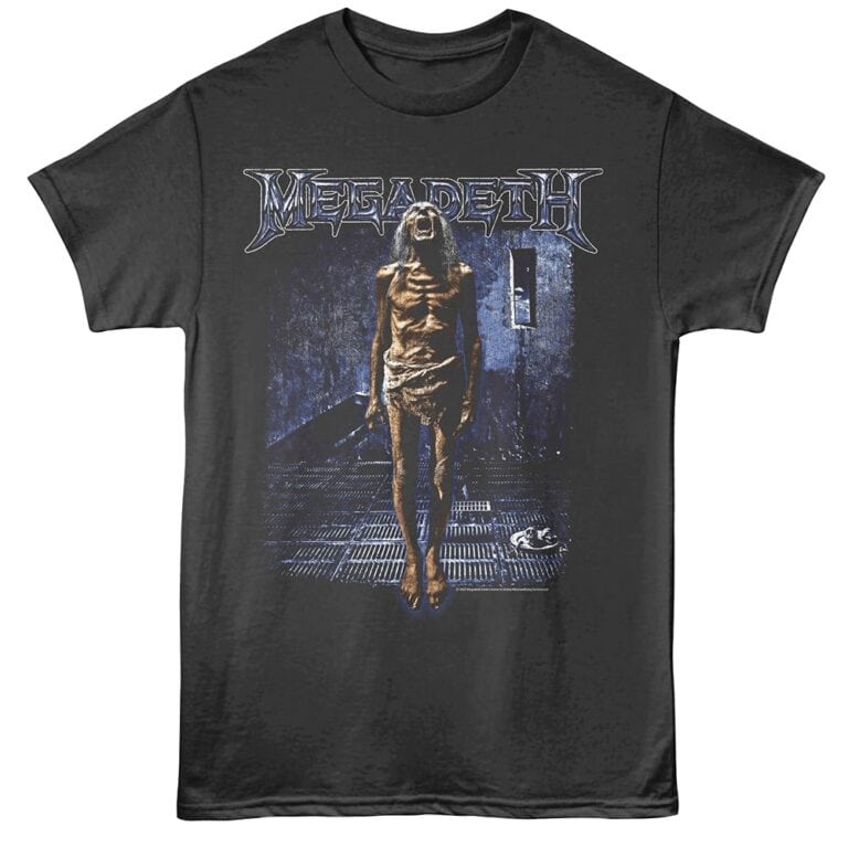 Megadeth Countdown to Extinction Men's T Shirt Charcoal