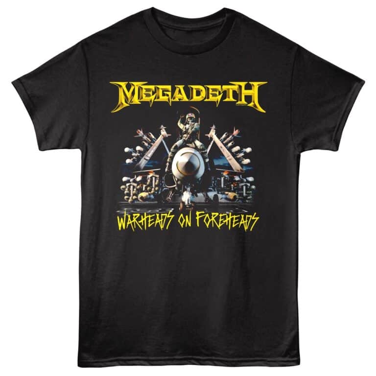 Megadeth Warheads on Foreheads Men's T Shirt Black