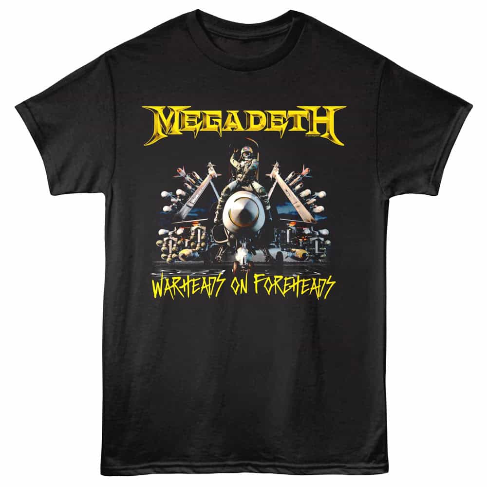 Megadeth Warheads on Foreheads Men's T Shirt Black