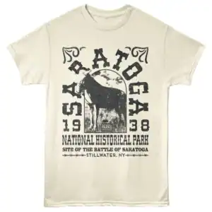 Saratoga Park Site of the Battle Men's T Shirt Ivory