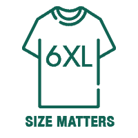 Comfortable 6XL graphic tee with "Size Matters" slogan, perfect for bold fashion statements.