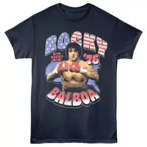 Rocky Balboa All-American 76 Men's T Shirt Navy