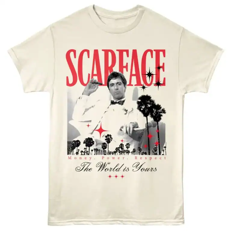 Scarface Star Power Men's T Shirt Ivory