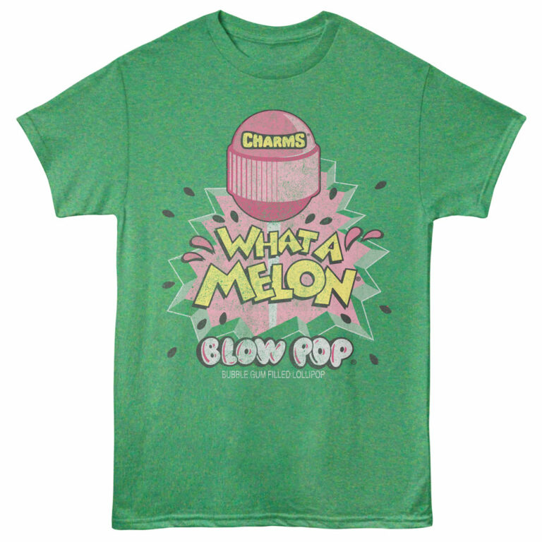 Charms Blow Pop What A Melon Men's T Shirt Green Heather