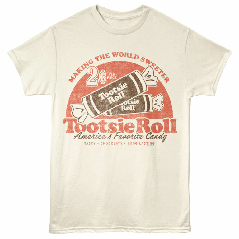Tootsie Rolls America's Favorite Candy Men's T Shirt Ivory
