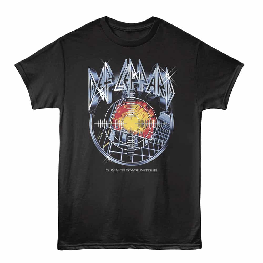 Def Leppard Pyromania Summer Stadium Tour Men's T Shirt - Image 2