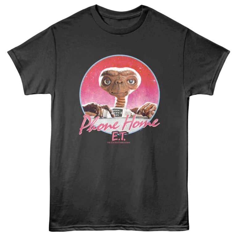 E.T Phone Home Men's T Shirt Charcoal