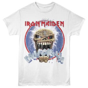Iron Maiden California Men's T Shirt White