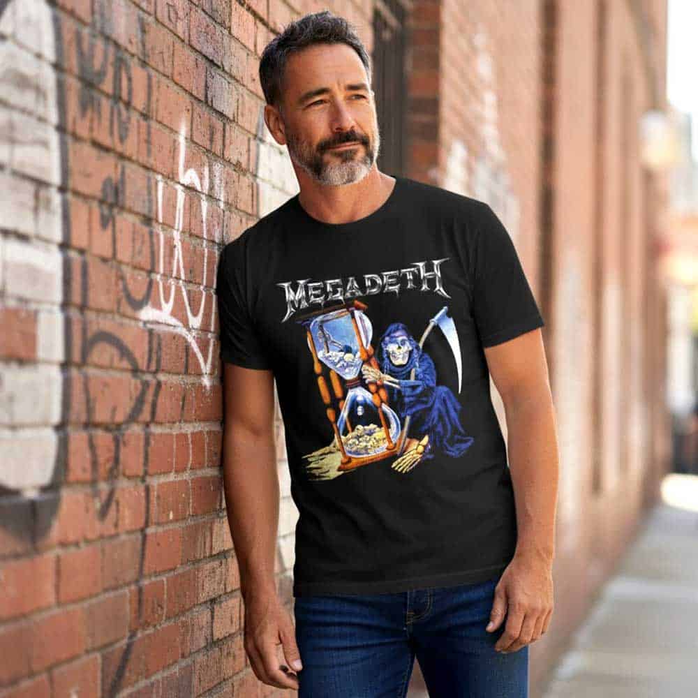 Megadeth Countdown Hourglass Men's T Shirt Black