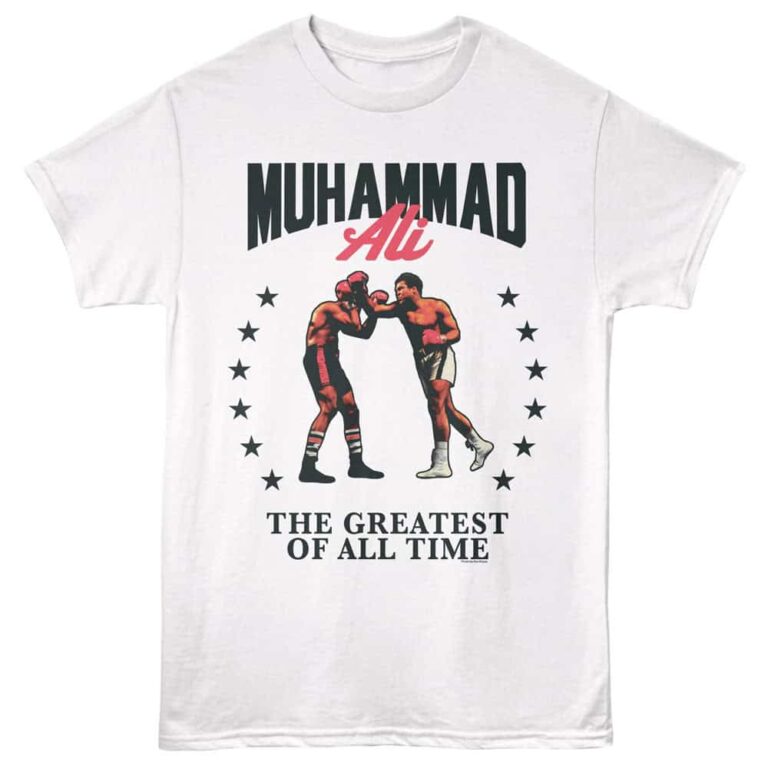 Muhammad Ali Left Uppercut Men's T Shirt White