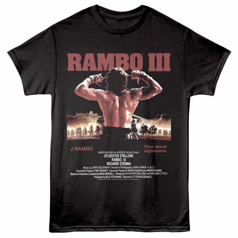 Rambo 3 Your Worst Nightmare Men's T Shirt Black