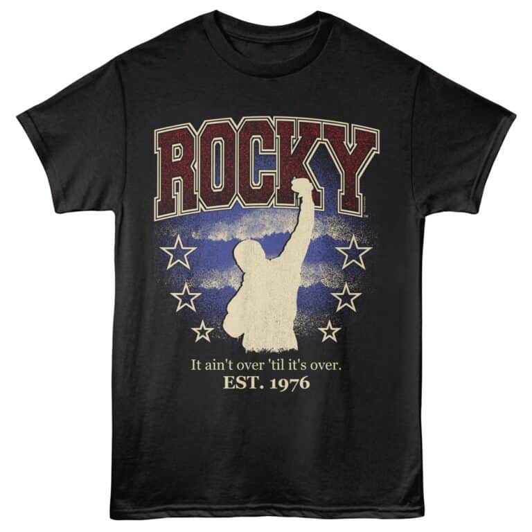 Rocky It Ain't Over Men's T Shirt Black
