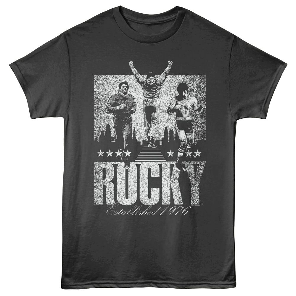 Rocky Established 1976 Men's T Shirt Charcoal
