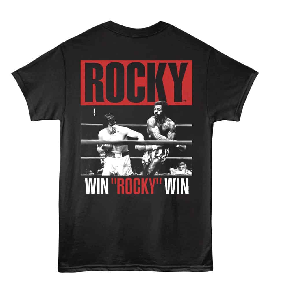 Rocky Wins v Apollo Creed Men's T Shirt Black