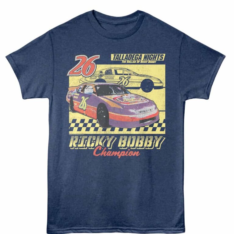 Talladega Nights Laughing Clown Car Men's T Shirt Blue Heather