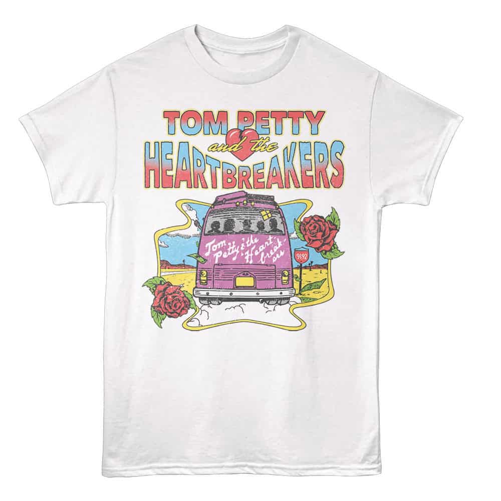 Tom Petty Into The Great Wide Open Tracklist Men's T Shirt White