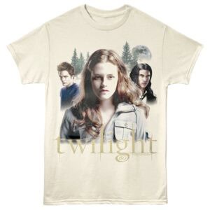 Twilight Supernatural Love Triangle Men's T Shirt Ivory